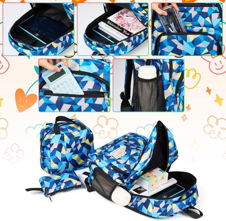 Produktbild Sciphylia Schulrucksack-Set mit Lunchpaket & Federmäppchen