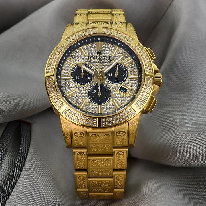 Produktbild Louis XVI LXVI1126 Majeste Iced Out Chronograph Herrenuhr 43mm 5ATM (Chronograph, 43 mm)