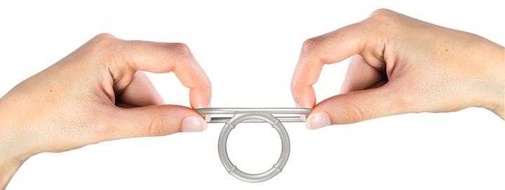 Image du produit You2Toys Cock en silicone métallique et anneau de balle (4 cm)