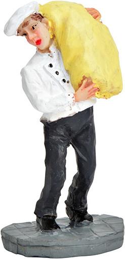 Actual product image G. Wurm Miniature figure baker from poly coloured (W/H/D) 3x6x2cm