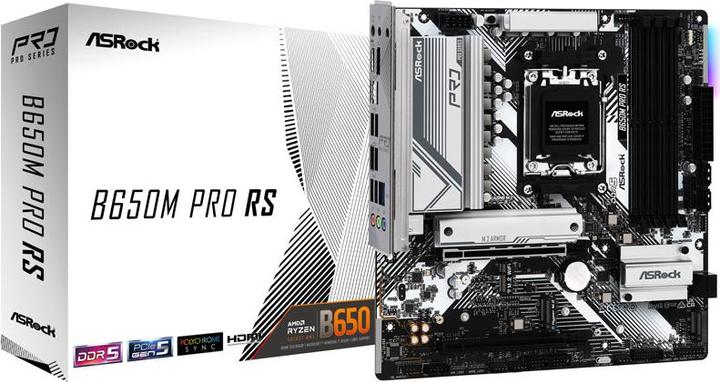 Image du produit AsRock B650M Pro RS (AM5, AMD B650, mATX)