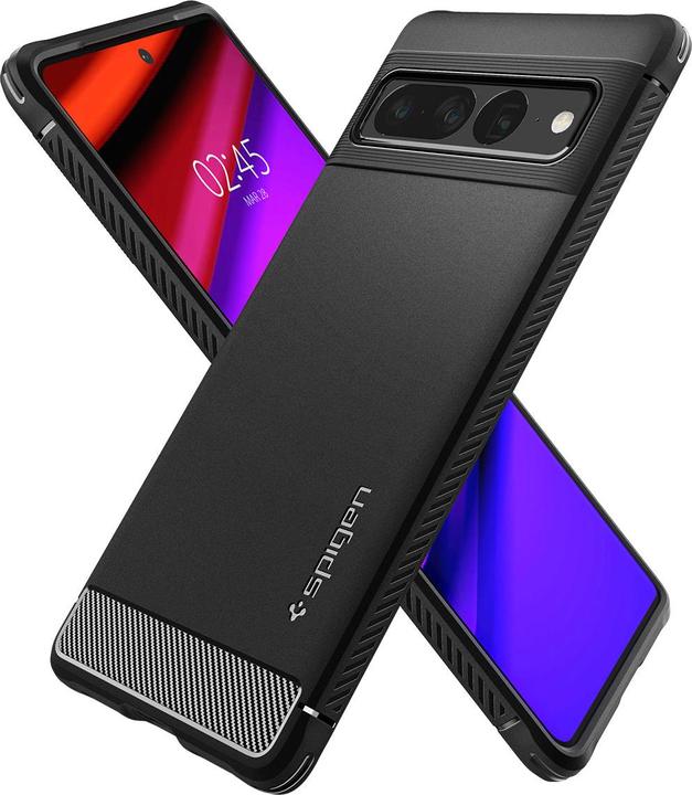 Produktbild Spigen Rugged Armor Google Pixel 7 Pro czarny/matte black ACS04725 (Google Pixel 7 Pro)