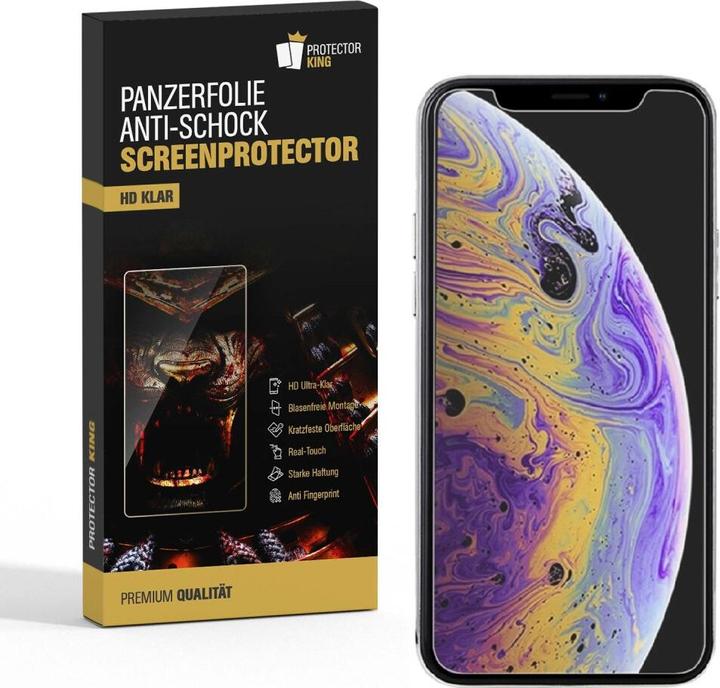 Produktbild Protectorking 2x Panzerfolie Anti-Shock HD Klar (2 Stück, Apple iPhone 11 Pro Max)