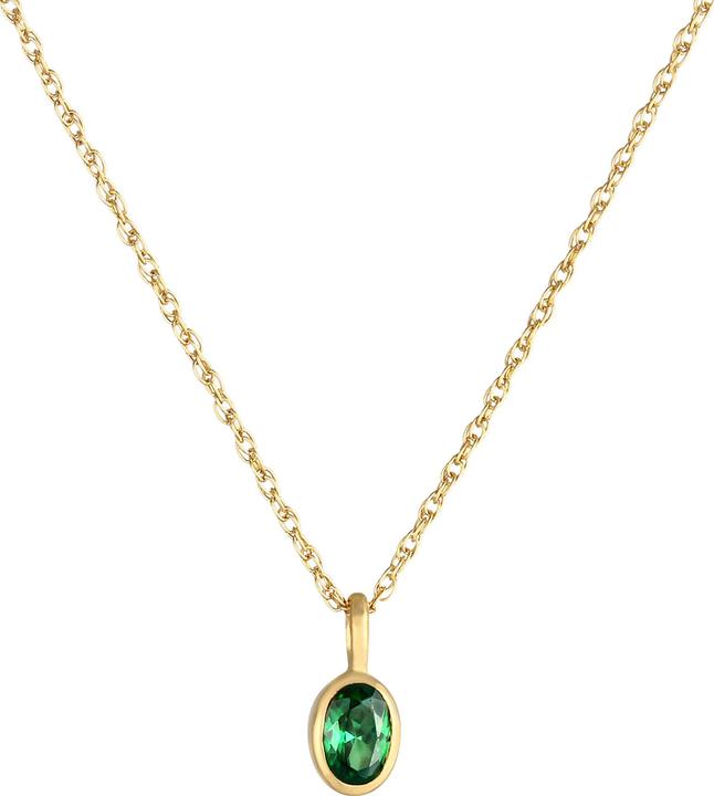 Image du produit Elli Chaîne en cristal (Argent 925 sterling plaqué or, Zircone, 45 cm)