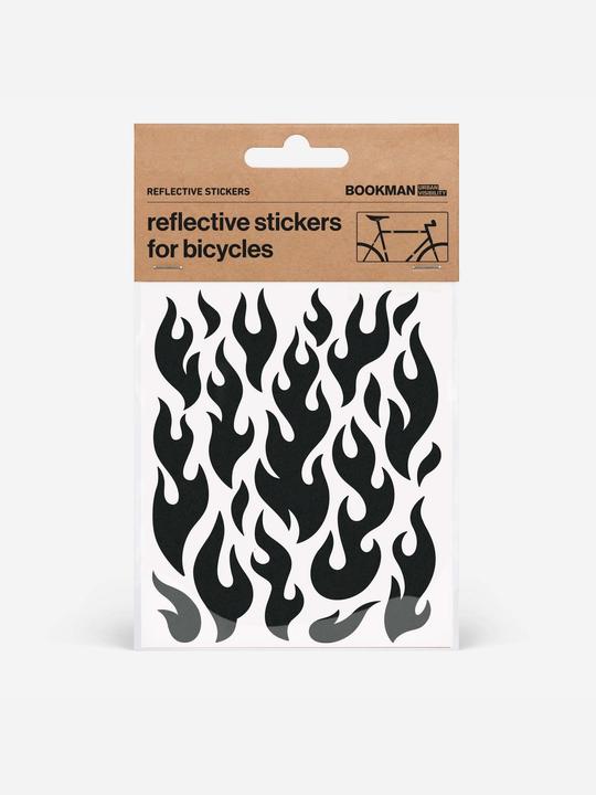 Actual product image Bookman Reflektierende Aufkleber Flammen Aufkleber