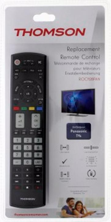 Immagine prodotto Thomson ROC1128PAN Telecomando di ricambio per i televisori Panasonic (Telecomando universale, Infrarossi)