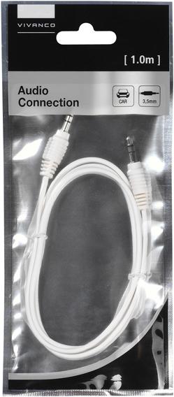 Actual product image Vivanco 3,5mm connection, 3,5mm male -3,5mm male (1 m, 3.5mm jack (AUX))