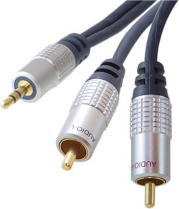 Shiverpeaks PROFESSIONAL Audiokabel, 2 x Cinchstecker - (5 m, 3.5mm Klinke (AUX), Cinch)