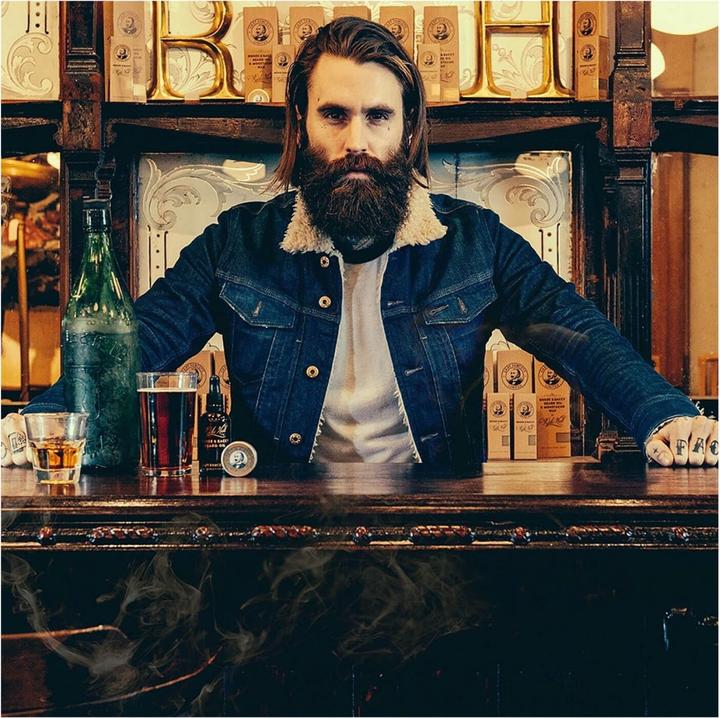 Actual product image Captain Fawcett Capt. Fawcett Care - Ricki Hall Booze & Baccy Beard Oil & Moustache Wax Set