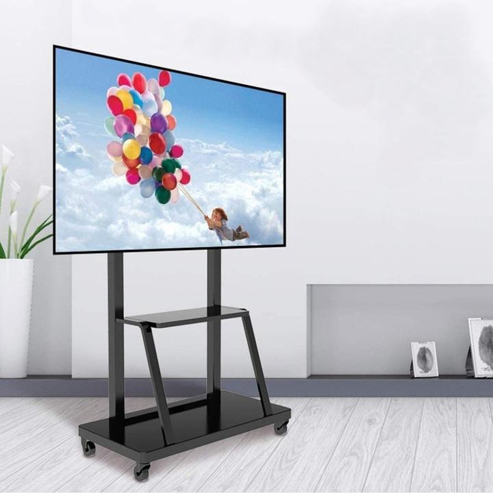Actual product image Techly TV trolley, multifunction, height adjustable (100", 150 kg)