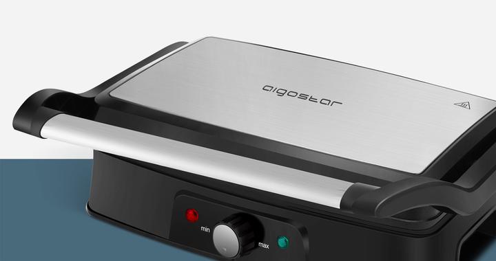 Image du produit Aigostar Machine à panini en acier inoxydable 1500W VDE