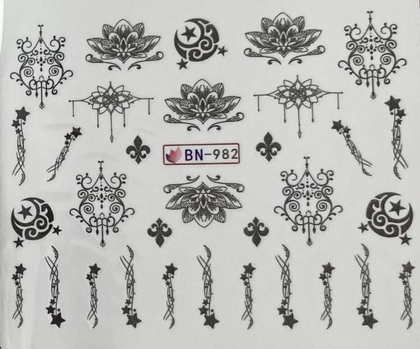 Nagellack24 Nail Art Sticker Wassertransfer 982