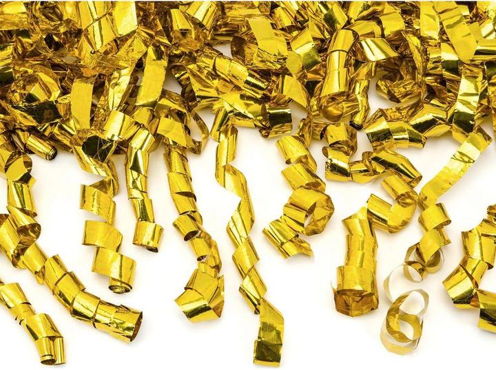 Produktbild Partydeco Konfettikanone - 60cm - Metallic - Luftschlangen - Gold