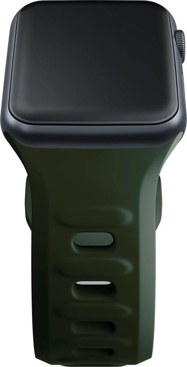 Produktbild 3MK Silicone Watch Strap Ciemnozielony/ Dark Green dla Apple Watch 42/44/45/49mm (Edelstahl, Silikon)