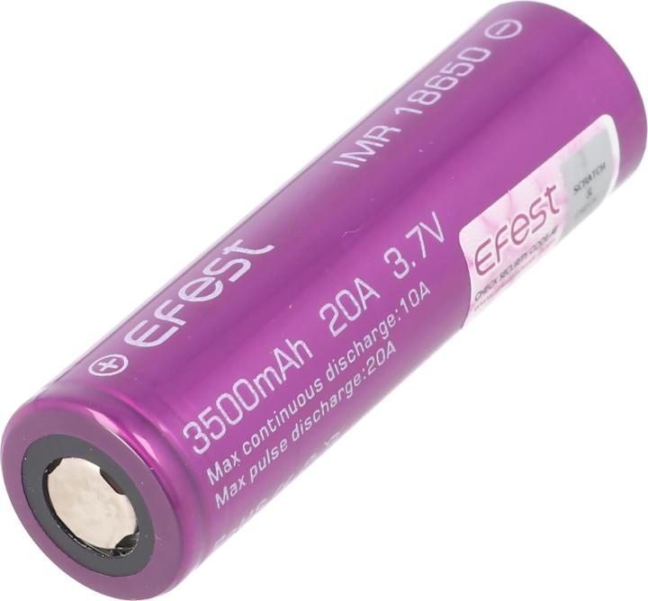 Immagine prodotto Efest Batteria Purple IMR 18650 (Flat Top) (1 pz., 18650, 3500 mAh)