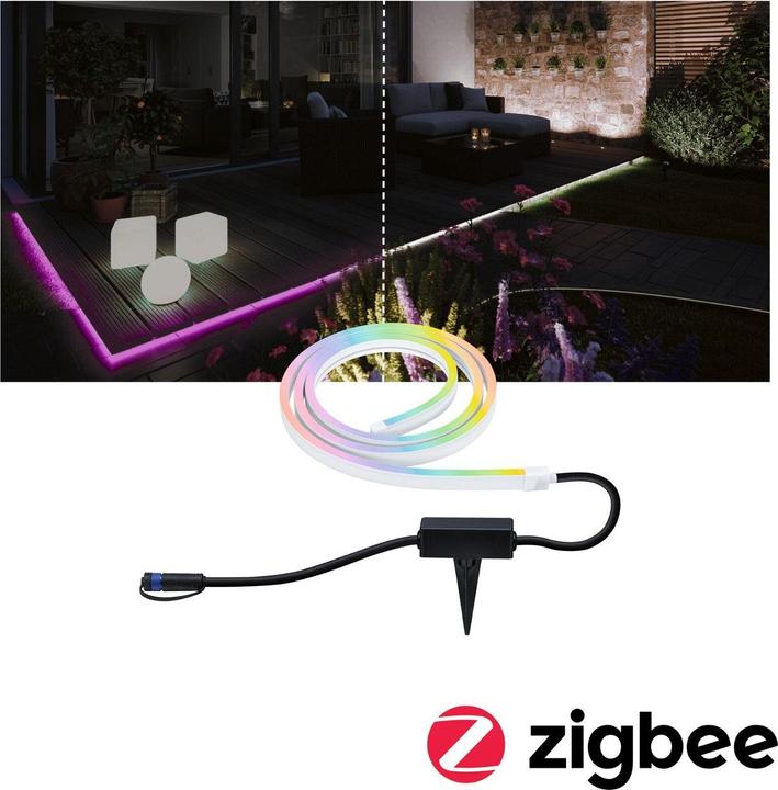 Actual product image Paulmann Plug & Shine Smooth (RGBW, 200 cm, Outdoor)