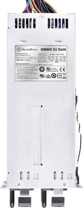 Produktbild Silverstone SST-GM600-2UG V2 redundantes 2HE-Netzteil - 600 Watt (600 W)