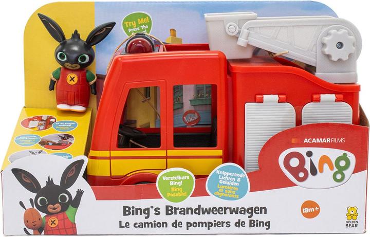 Actual product image Spectron Bing fire engine with light and sound