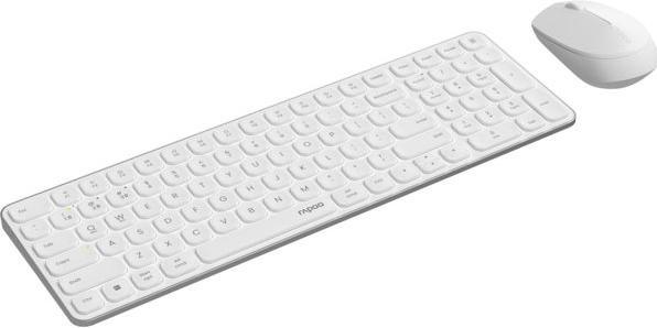 Actual product image Rapoo Kabelloses Multimodus-Deskset 9710M, QWERTZ, weiss (00228038) (DE, Wireless)