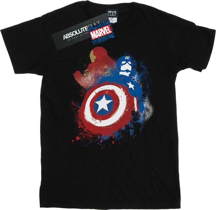 Produktbild Captain America Civil War Painted Vs Iron Man TShirt (S)