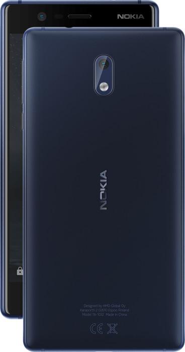 Image du produit Nokia 3 (16 Go, Bleu tempéré, 5", Double SIM hybride, 8 Mpx, 4G)