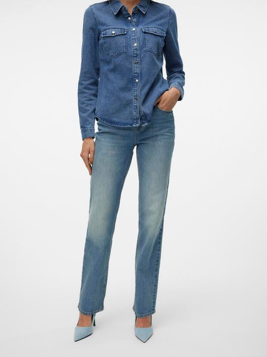 Produktbild Vero Moda VMTESSA Hohe Taille Gerade geschnitten Jeans Weit geschnitten (W31/L32)