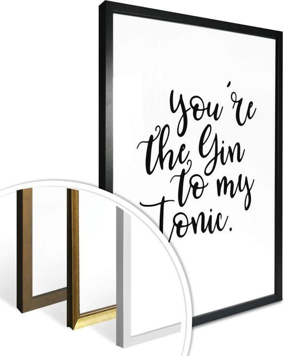 Image du produit Trenddeko Tu es le gin de mon tonic (60 x 80 cm)