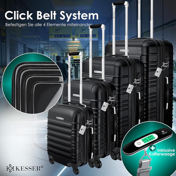 Actual product image Kesser Hard case set (120 l, Hand luggage (up to 50 litres), M (50 - 90l), L (90 - 115l), XL (from 140l))