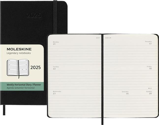 Produktbild Moleskine Wochenkalender (Pocket, A6, Englisch)
