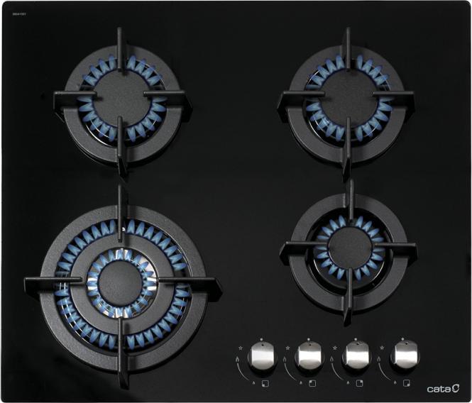 Actual product image Cata ENCIMERA CCI 6031 BK Gas Hob, 4 burners, 7500W, width 59cm, black