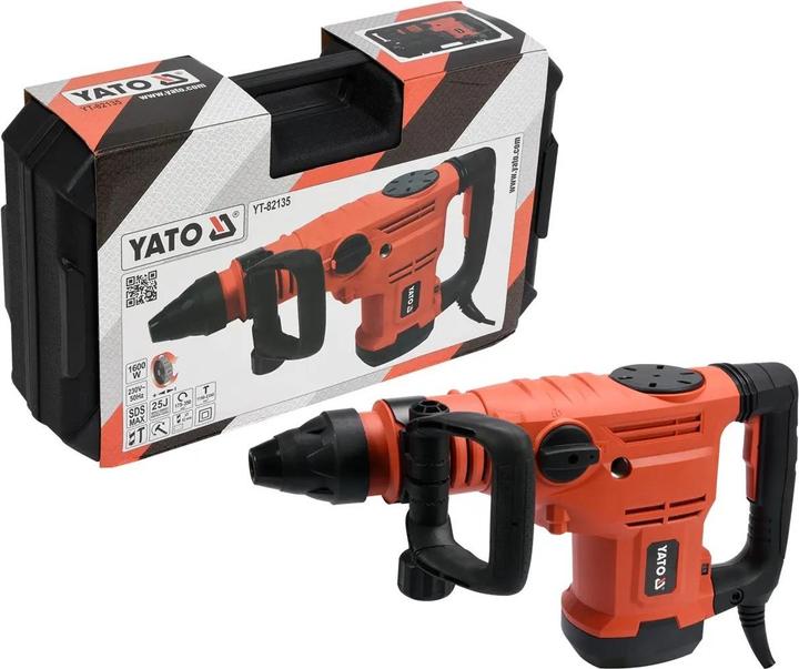 Actual product image Yato SDS-MAX DRILL AND EVALUATION HAMMER 1600W 25J 12kg YT-82135 (Rechargeable battery operated)