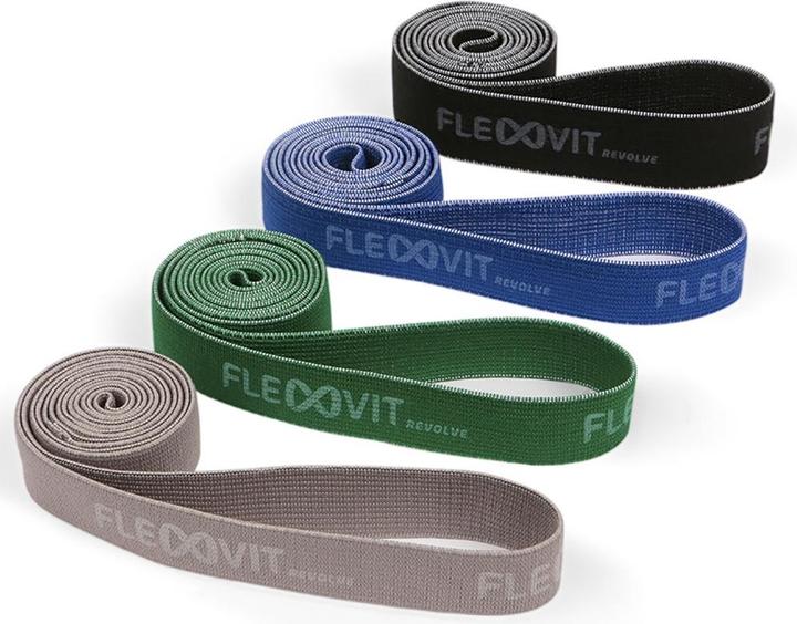 Flexvit Powerbands Set (1 m, Leicht, Mittel, Stark, Extra Stark)