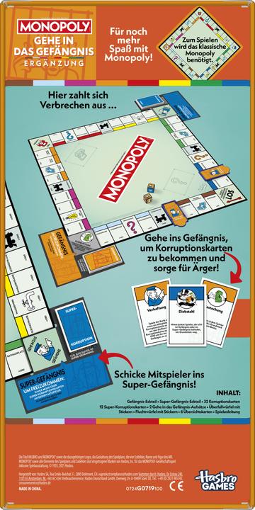 Energie-Label Hasbro Gaming Monopoly Go To Jail (Deutsch)