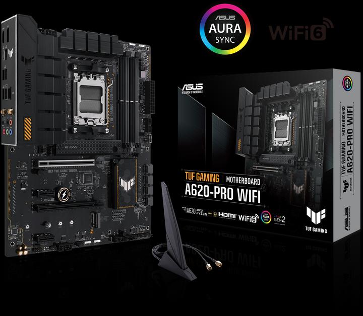 Image du produit ASUS TUF GAMING A620-PRO WIFI (AM5, AMD A620, ATX)