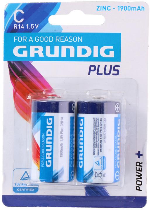 Grundig Power+ (2 Stk., C, 1900 mAh)