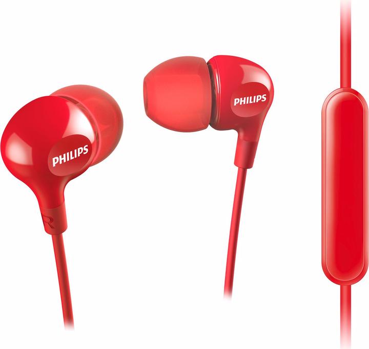 Produktbild Philips In-Ear-Kopfhörer SHE3555 Rot (keine Geräuschunterdrückung, Kabelgebunden)