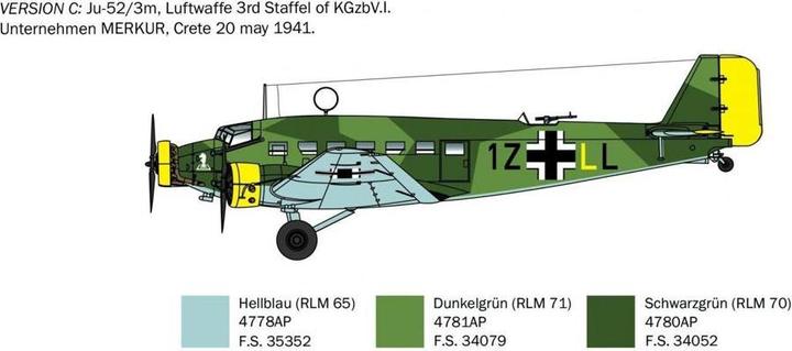 Actual product image 1:72 Ju-52/3m