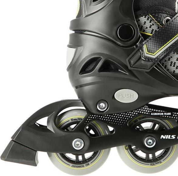 Produktbild Nils NA14198 Schwarz-Gelb GRÖSSE L (39-42) INLINE-SKATES (39)