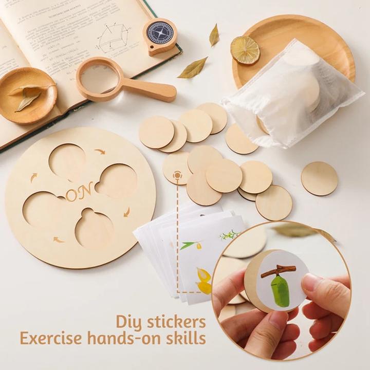 Produktbild Activity Board Baby Holzspielzeug Tier Lebenszyklus Erkenntnis Holzbrett Säuglingsspielzeug Early Educational Baby