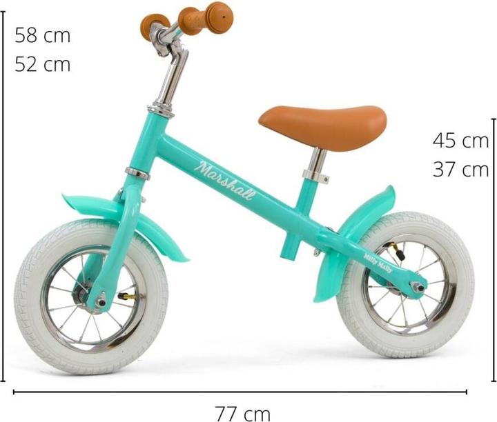 Image du produit Mally Marshall Air Mint balance bike (10")
