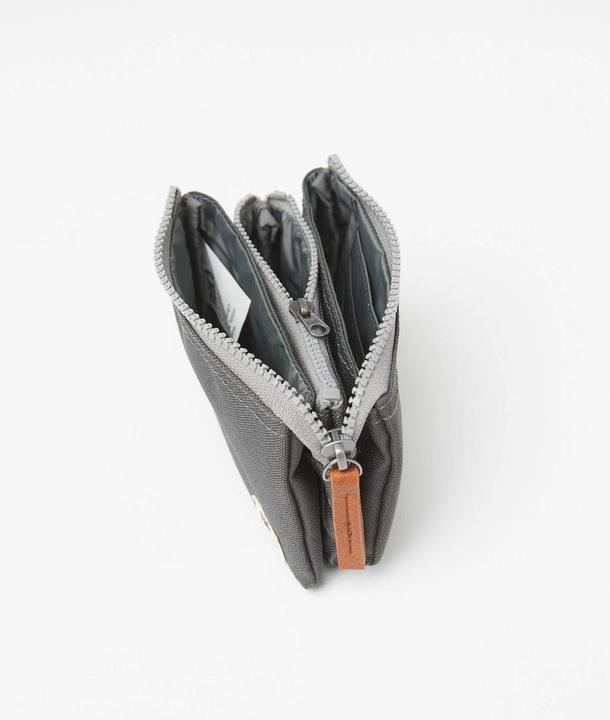 Actual product image Roka London Carnaby Wallet Sustainable Canvas Carbon