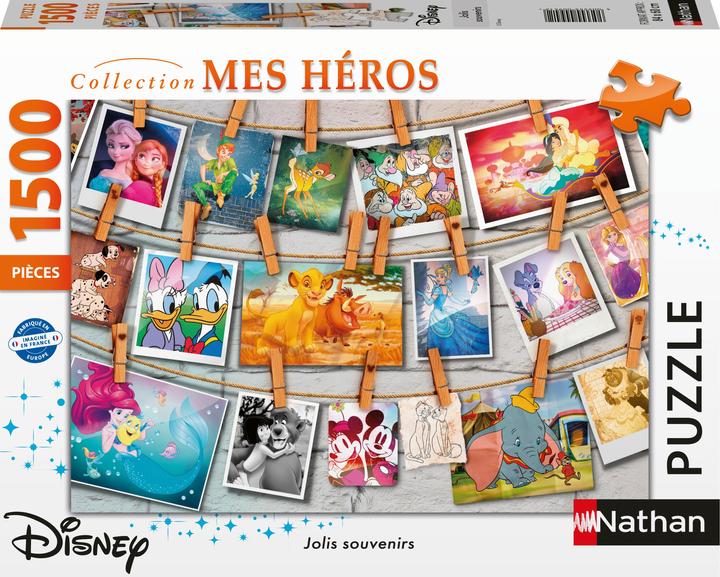 Actual product image Nathan Puzzle 1500 pieces Disney (1500 pieces)