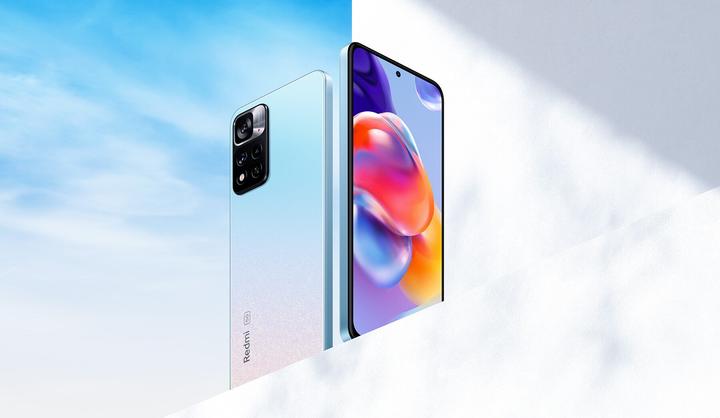 Actual product image Xiaomi Redmi Note 11 Pro+ 5G (256 GB, Star Blue, 6.67", Dual SIM, 108 Mpx, 5G)