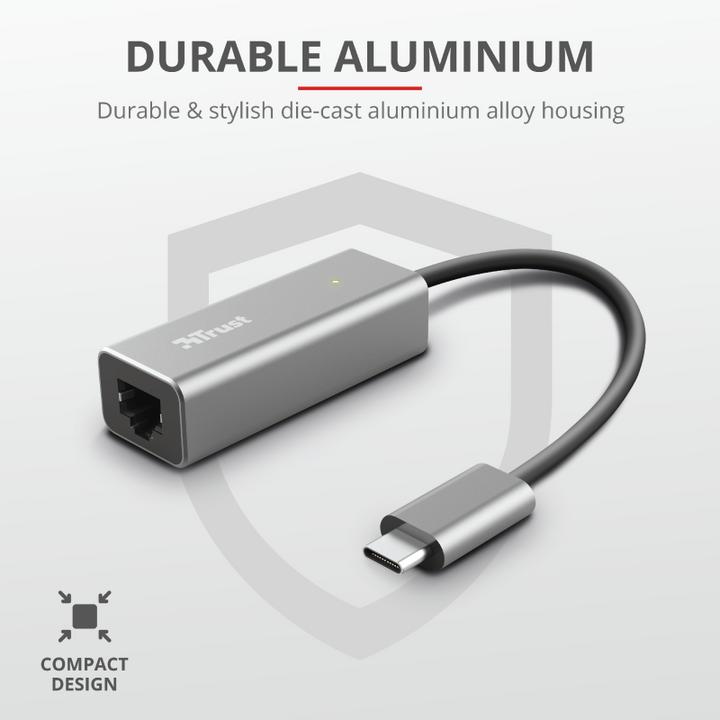 Actual product image Trust Dalyx Wired (USB-C 3.1 Gen 1, RJ45 (1x))