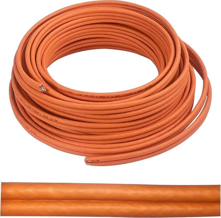 Produktbild Helos Verlegekabel Duplex,Cat.7 Rohkabel, S/FTP, PiMF, LSZH, orange, 500m TrommelCat.7 Rohkabel, 600 MHz (S/FTP, CAT7, 500 m)