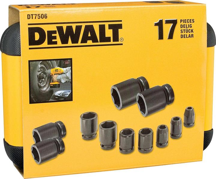 Produktbild DeWalt 17tlg. Schlagschrauber Nüsse Set (27 mm)