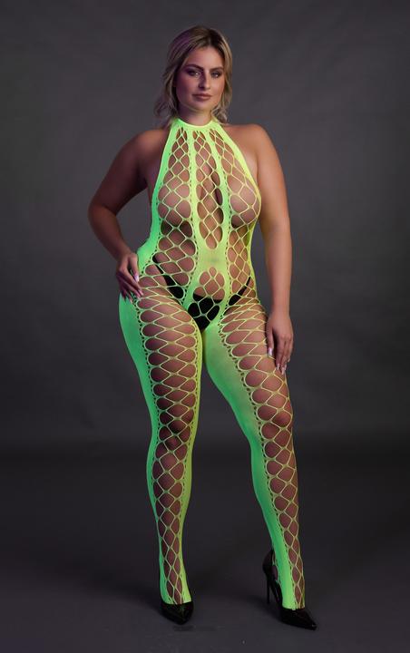 Actual product image Ouch! Bodystocking with Halterneck (One size)