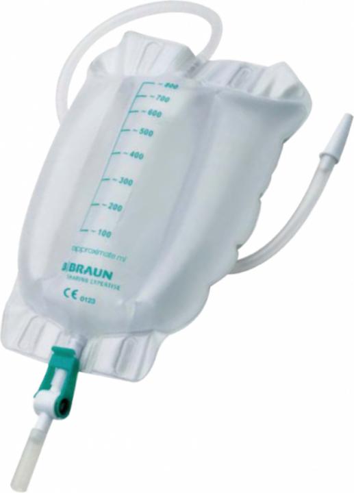 Actual product image B.Braun Urimed Tribag Plus 800ml 60cm sterile drain valve (10 pcs)