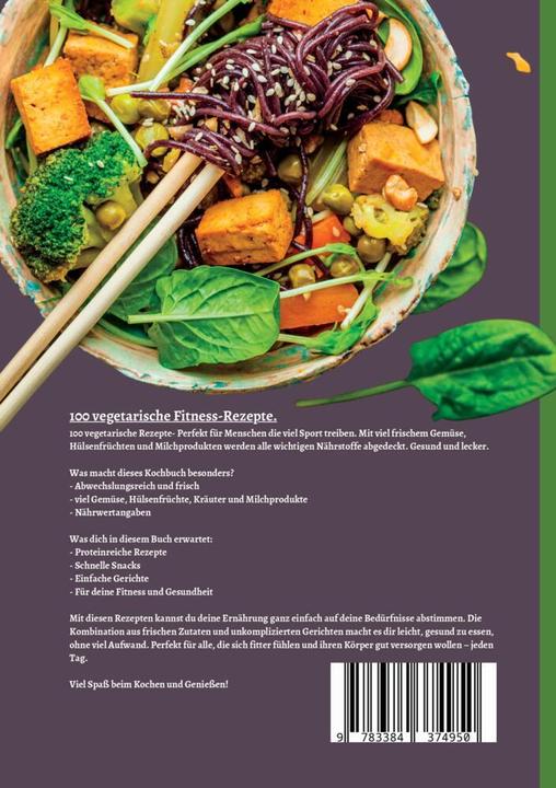 Actual product image Winterer:Fitness Kochbuch vegetarisch- (German, Rudi Winterer, 2024)
