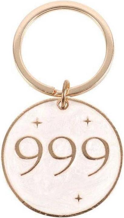 Actual product image Something Different 999 Angel Number Keyring